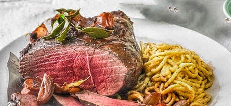 Hirschbraten mit pfiffiger&nbsp;Soße